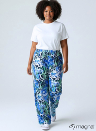 Broek Basic (D-03-PRINT) T28071-Animal Flower Blue