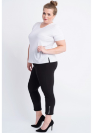 Legging met studs (F-10) 001-Zwart