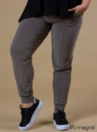 Broek zakken en smalle pijpen (D-8006) 061-Taupe