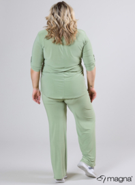 Roll Sleeve Top (B-9001) 022-L.Khaki
