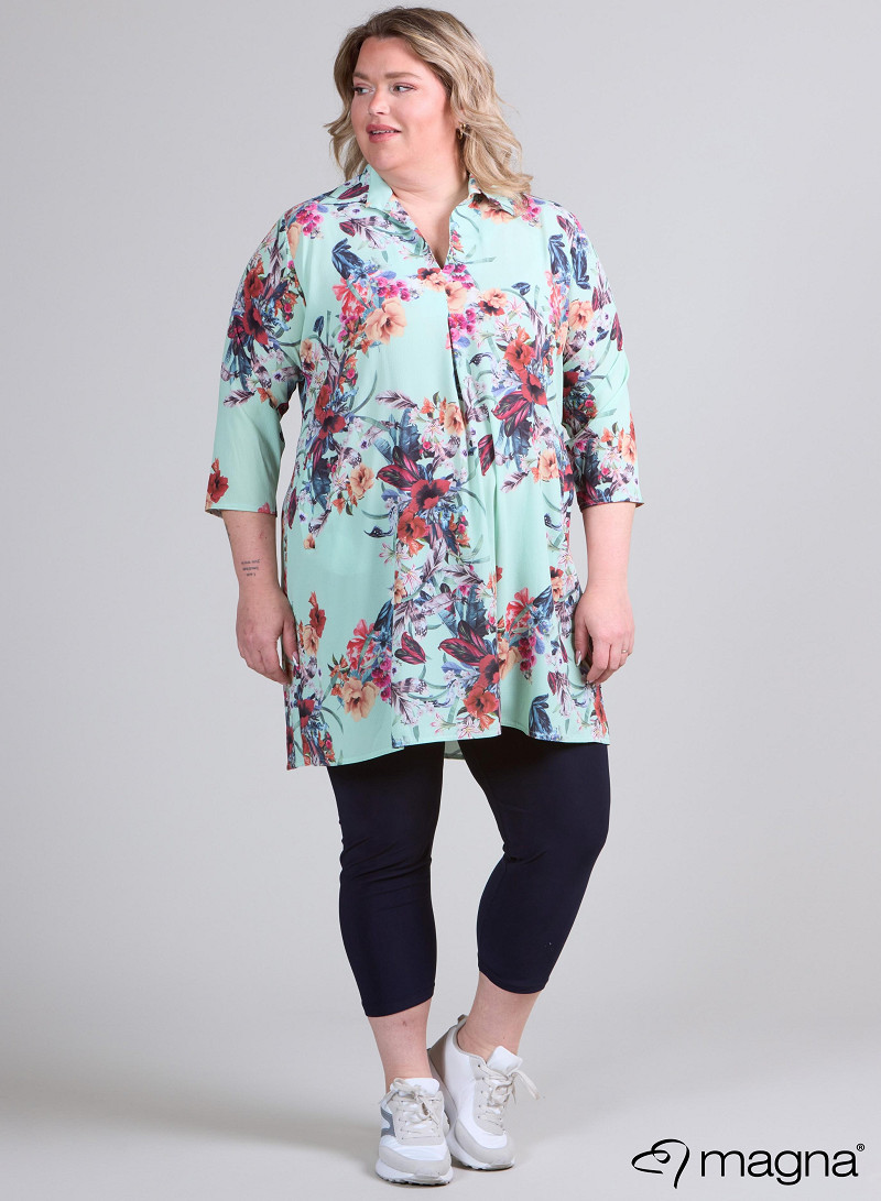 Tuniek met zakken (C-9003-BCHP) 806067-Floral Mint
