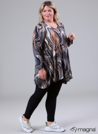 Tuniek Isabel (C-4051-PRINT) W19020-Liquid Waves Grey