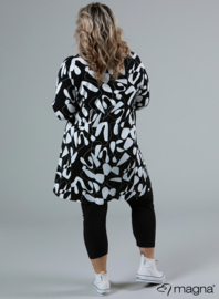 Relaxed V-Strap tunic (C-2320-VP) V65001-Black White Shapes