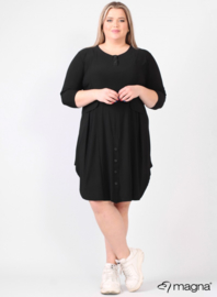 Balloon shaped tunic/dress (C-2026) 001-Zwart