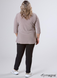 V-Pleated Shirt (B-2501) 014-Sand