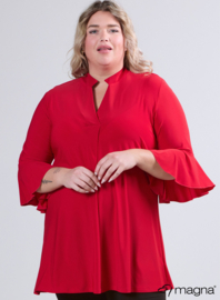 Flared Sleeves Relaxed Tunic (C-2503) 015-Rood