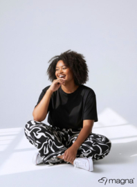 Broek Basic (D-03-PRINT) T31001-Freestyle BW