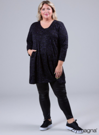Relaxed Fit Tunic (C-2324-HVP) U91059-Digital Waves Purple