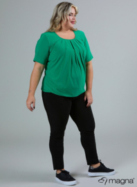 Short Sleeve Puffy Shirt (B-8018) 058-Forrest Green