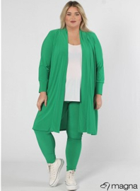 Open Front Cardigan + Legging (NF-2201) 058-Brazil Groen