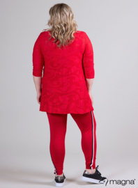 Lange basic shirt (B-6004-MSHS) U01015-Wave Red