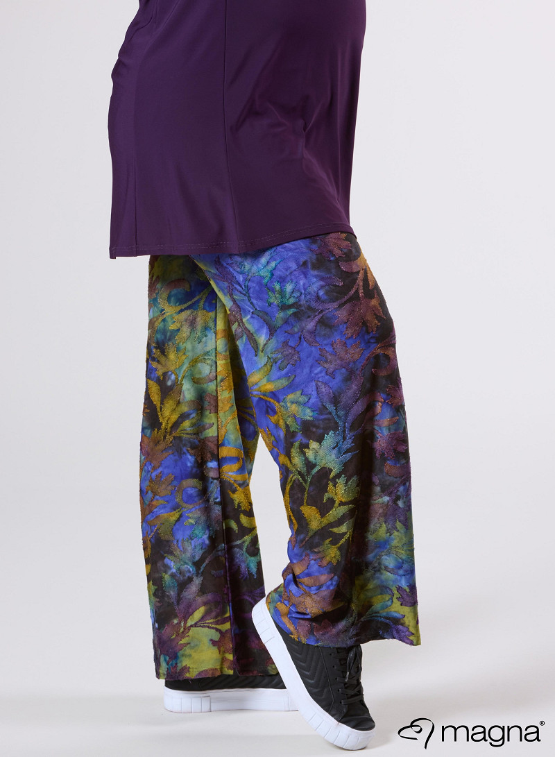Broek Basic (D-03-MSH) U51059-Fall Leaves Purple
