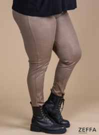 Leather Look Legging (ZF-LE-1008) 061-Taupe