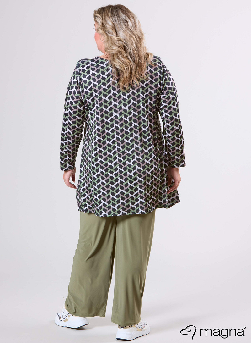 Tuniek Isabel (C-4051-PRINT) T72080-Woven Sage Green-Sand
