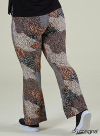 Relaxed Pocket Flared Pants (D-2403-PRINT) V56014-Leo Sand