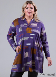 Warm Viscose Comfort Tunic (C-2422) U90024-Block Art Purple