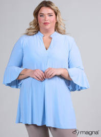 Flared Sleeves Relaxed Tunic (C-2503) 004-Sky Blue