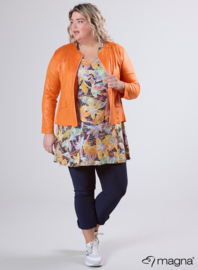 Kort Leather Look jasje (K-31-LL) 019-Orange