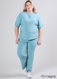 Roll Sleeve Top (B-9001) 077-Light Petrol