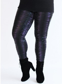 Legging Leather Look (F-23-LL-PR) 516059-Zebra Purple