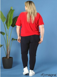 Flowy V-Neck Shirt (B-2103) 015-Rood