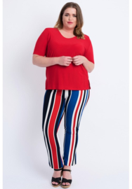Shirt korte mouw (B-04) 015-Rood