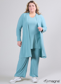 Open Front Loose Cardigan (N-2201) 077-Light Petrol