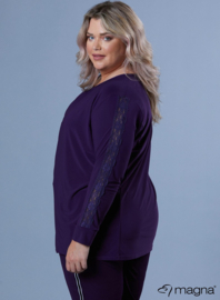 Lace Detailed Slowy Top (B-2319) 059-Dr. Purple