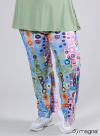 Broek Basic (D-03-PRINT) T41071-Wall Deco Blue-Pink