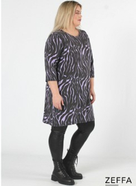 Tuniek met zakken (ZF-TU-1010-VP)  Y77021-Flames Purple