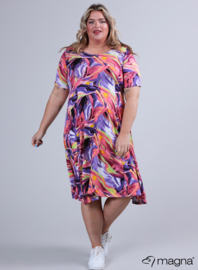 Long A-Line Dress (C-2203-VP) V24075-Flowing Waves Purple-Pink