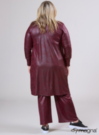 Open Front Loose Cardigan (N-2201-LL) 032-Wine Red