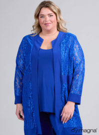 Open Lace Cardigan (N-2501) 060-Royal Blue
