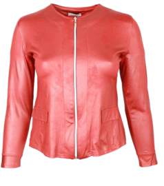 Kort Leather Look jasje (K-31-LL) 028-Roest