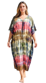 Kaftan "MARLEY" (07-5499) PinkGreen