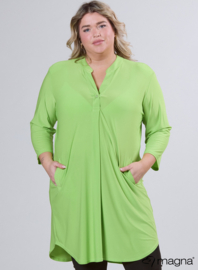 A-Line Long Pocket Tunic (C-2217) 008-Lime Green
