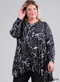 Tuniek Isabel (C-4051-PRINT) 358001-Lines BW