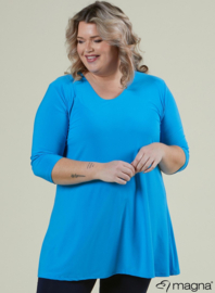 Lange basic shirt (B-6004) 011-Turquoise