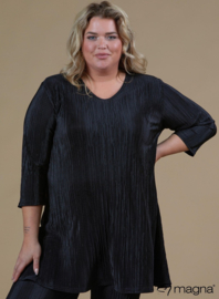Lange basic shirt (B-6004-PL) 001-Zwart