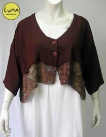 Jacket Belina (05-1368-brownbrownflower)