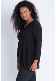 Tuniek Basic LS (C-356) 001-Zwart