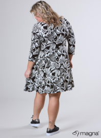 Tuniek (C-6031-VP) U18001-Flower Black-White