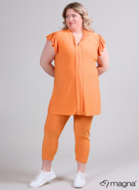 Sleeveless Frill Tunic (C-2305) 019-Orange
