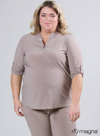 Roll Sleeve Top (B-9001) 014-Sand