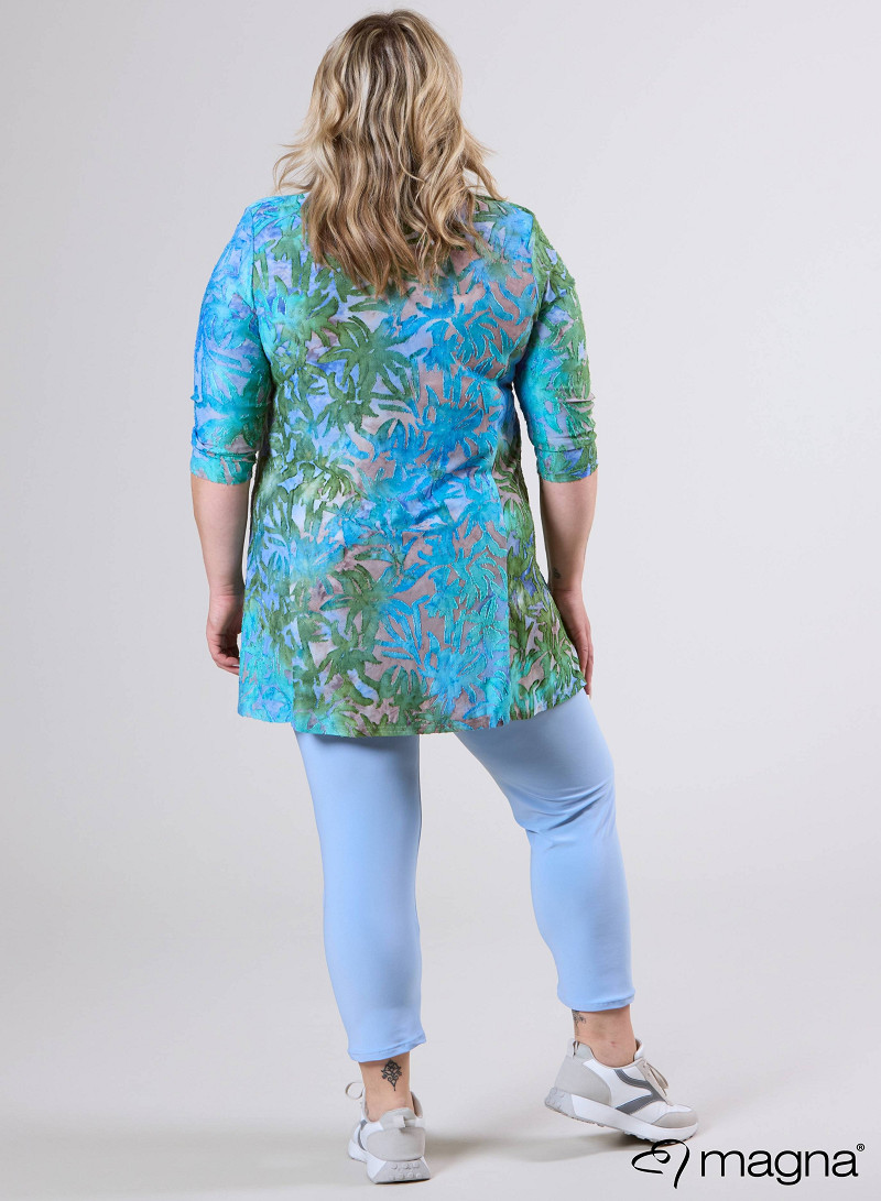 Lange basic shirt (B-6004-MSH) T85051-Bush Aqua