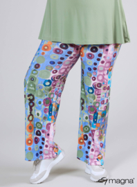 Broek Basic (D-03-PRINT) T41071-Wall Deco Blue-Pink