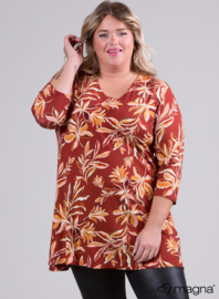 Lange basic shirt (B-6004-VP-MB) U49028-Flower Rust