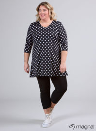 Lange basic shirt (B-6004-PR) 411001-Medium Polka Black