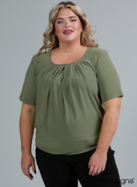 Short Sleeve Puffy Shirt (B-8018) 080-Sage Green