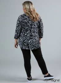Roll Sleeve Top (B-9001-PR) V51001-Splash BW